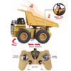 JOYIN 2 PCS Remote Control Construction Vehicle Toy Set, Friction-Powered RC Excavator & RC Dump Truck with Lights and Sounds for Imaginative Play, Birthday Gifts for Toddlers Boys Girls view 3