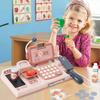 Mundo Toys Cash Register for Kids Pink with Microphone, Scanner & Calculator, Pretend Play Shopping Toy with Credit Card & 25 Kitchen Accessories, Gift for Girls Boys Ages 37 view 4