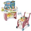 Supermarket Play Set Toy, Mini Dessert Shop Play,Toy Store Pretend Food, W/Shopping Cart for Kids Toddler, Unisex Age 3 4 5 Years. view 2