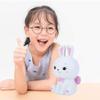 H&W Lovely Bunny Coin Money Bank, Shatterproof Easter Rabbit Piggy Bank, Creative Money Bank, Can Store 800 Coins, Best Bitrthday Gift (White) view 2