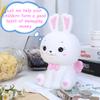 H&W Lovely Bunny Coin Money Bank, Shatterproof Easter Rabbit Piggy Bank, Creative Money Bank, Can Store 800 Coins, Best Bitrthday Gift (White) view 3