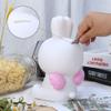 H&W Lovely Bunny Coin Money Bank, Shatterproof Easter Rabbit Piggy Bank, Creative Money Bank, Can Store 800 Coins, Best Bitrthday Gift (White) view 4