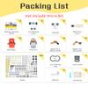 ELECFREAKS microbit 32 in 1 Wonder Sensor Kit, Makecode Programmable Learning Kit with Building Bricks/Sensors/Wukong Expansion Board(Without Micro:bit) view 4