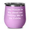 Cool Trivia, The Voices in My Head are Telling Me to Go Trivia., Funny Birthday From Men Women view 1