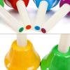 Tosnail 8 Note Metal Hand Bells Colorful Musical Percussion Instruments view 3