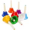 Tosnail 8 Note Metal Hand Bells Colorful Musical Percussion Instruments view 4