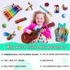 LOOIKOOS Toddler Musical Instruments,Wooden Percussion Instruments Toy for Kids Preschool Educational Musical Toys Set for Boys and Girls with Storage Bag view 4