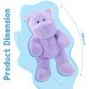 BENINY Giant Humongous Hippo Stuffed Animal, 36" Oversized Plush, Soft Hug Cute Jumbo Hippo Toy Plush Gift for Kids, Purple view 3
