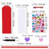 Winlyn 24 Sets Valentine's Day Decorations DIY Heart Bookmarks Valentine Craft Kits Blank Foam Bookmarks with Assorted Hearts Stickers for Kids Classroom Activities Reading Party Favors Gift Exchange view 2