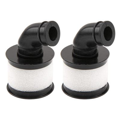 2Pack ShareGoo 1/10 RC Air Filter,Universal Capped Air Filter Cover with Element Sponge Compatible with Redcat Traxxas HSP Himoto 1/10 RC Nitro Monster Truck Buggy Car (Black)