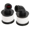 2Pack ShareGoo 1/10 RC Air Filter,Universal Capped Air Filter Cover with Element Sponge Compatible with Redcat Traxxas HSP Himoto 1/10 RC Nitro Monster Truck Buggy Car (Black) view 4