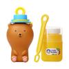 UNCLE BUBBLE Fun Anti-Spill Pals - More Play, Less Mess | Spill-Resistant | Incl. Lovely Brown Bear, Bubble Solution & Bubble Wands view 1