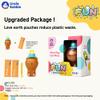 UNCLE BUBBLE Fun Anti-Spill Pals - More Play, Less Mess | Spill-Resistant | Incl. Lovely Brown Bear, Bubble Solution & Bubble Wands view 3