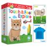 My Touch and Feel English Spanish Bilingual Picture Double Sided Sensory Flash Cards for Infant, Toddlers, Kids, Learn Animals, Fruits, Objects and Vehicles, Fun Learning and Educational Flashcards view 1