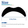 48 pcs Novelty Fake Mustaches,Mustache Party Supplies, Novelty Artificial Mustaches for Birthday,Halloween,Party Supplies,Masquerade,Black view 3