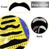 48 pcs Novelty Fake Mustaches,Mustache Party Supplies, Novelty Artificial Mustaches for Birthday,Halloween,Party Supplies,Masquerade,Black view 4