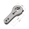uxcell 23T Aluminum Servo Horns Steering Arm for 3001 3005 3008 - Titanium view 3