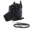 OnundOn Animal Head Petplay Mask with Pull Chain Dog Mask Halloween Costume Party Hood Carnival Masks Puppy Mask for Costume Games Cosplay and Masquerade view 1