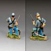 King & Country Toy Soldiers American Civil War CW114 Confederate Corporal Kneeling Loading Carbine 1:30 Scale Pewter view 1
