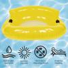 43" Yellow Bubble Seat Inflatable Swimming Pool Float view 4