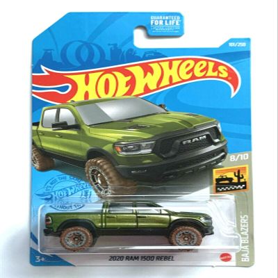DieCast Hotwheels 2020 Ram 1500 Rebel Truck - Baja Blazers 8/10 [Green] 101/250