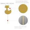 Gold Glitter Fox Cake Topper, Girl Boy Woodland Animal Baby Shower Decoration view 2