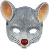 Animal Mask 3D Mouse Mask Halloween Mask for Halloween Cosplay Party Props - Light Grey view 1