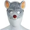 Animal Mask 3D Mouse Mask Halloween Mask for Halloween Cosplay Party Props - Light Grey view 4