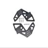 Carbon Fiber Front Or Rear Chassis Side Panels For Losi 1:8 LMT 4WD Solid Axle Monster Truck LOS04022 / LMT Grave Digger/Son-uva Digger LOS04021 Upgrades - 18Pc Set Black view 1