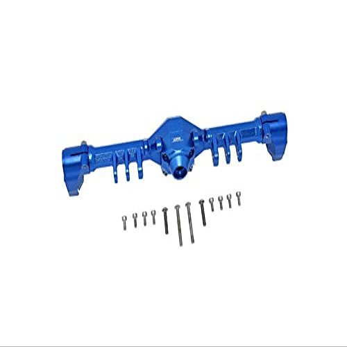 Axial Capra 1.9 UTB Unlimited Trail Buggy Upgrade Parts Aluminum Rear Gear Box - 13Pc Set Blue