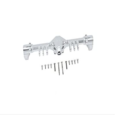 Axial Capra 1.9 UTB Unlimited Trail Buggy Upgrade Parts Aluminum Rear Gear Box - 13Pc Set Silver