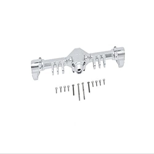 Axial Capra 1.9 UTB Unlimited Trail Buggy Upgrade Parts Aluminum Rear Gear Box - 13Pc Set Silver