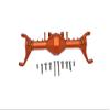Axial Capra 1.9 UTB Unlimited Trail Buggy Upgrade Parts Aluminum Front Gear Box - 11Pc Set Orange view 1