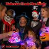 Nucifer 50 Pcs Halloween Treats Light Up Rings Toys Bulk 3D LED Flashing Glow In The Dark Rings Party Supplies Prizes Non Candy Treats Halloween Party Favors Gifts Toys Kids Adults Goodie Bag Stuffers view 2