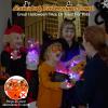 50pcs 3D Halloween Treats Toys Bulk Light Up Rings Gifts Halloween Party Favors for Kids Flashing LED Glow In The Dark Party Supplies Goodie Bag Fillers Stuffers Non Candy Treats Prizes Decorations view 2