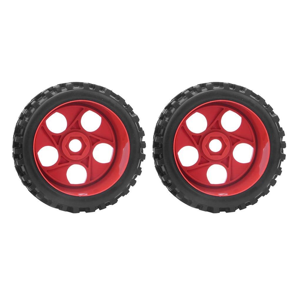 OUKENS Model Car Accessories RC Car Tires,2pcs 118mm Rubber Universal Tire Hub Upgrade Accessory