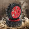 OUKENS Model Car Accessories RC Car Tires,2pcs 118mm Rubber Universal Tire Hub Upgrade Accessory view 3