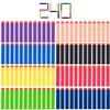 KISEER 240 Pcs Colorful Refill Darts Bullets Ammo Pack for Nerf N-Strike Elite Series Blasters view 1