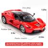 BDTCTK 1:32 Farrari Car Model Pull Back Car with Sound and Light for Kids Boy Girl, Metal Body Door Opened Red view 4
