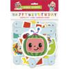 Cocomelon "Happy Birthday" Large Jointed Banner - Vibrant & Adorable Design - Perfect for Kids Birthdays & Events view 1