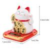 Shipenophy Solar Powered Welcoming Cat Adorable Waving Swing Lucky Beckoning Fortune Lucky Cat Home Display for Home Office Car(White) view 2