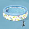 Kiddie Pools with Inflatable Pump,Inflatable Swimming Pool, Inflatable Lounge Pool for Kiddie, Kids, Toddlers for Ages 3+,Outdoor, Garden, Backyard, (Size : 100 * 25) view 1