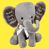Adoption Celebration Gift - Personalized Plush Elephant Adoption Keepsake view 3