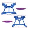 Treehobby 2 Pack Aluminum Front & Rear Shock Tower Upgrade Parts Compatible with traxxas 1/10 Slash 4x4 Replacement of Part (Navy Blue) view 2