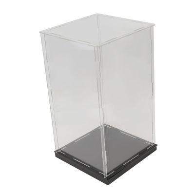 Cabilock 1pc Transparent Acrylic Display Box Cube Model Storage Case for Collectibles Easy Assembly Design Organize Items Display Container