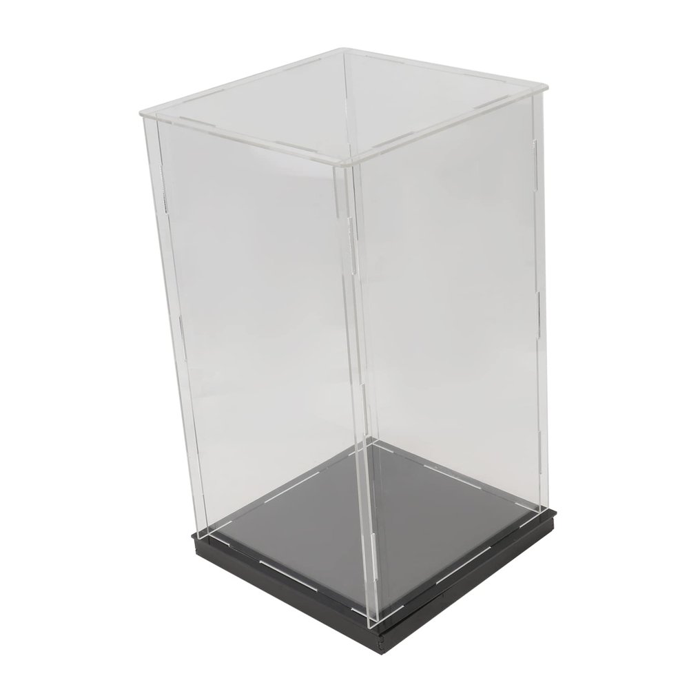 Cabilock 1pc Transparent Acrylic Display Box Cube Model Storage Case for Collectibles Easy Assembly Design Organize Items Display Container