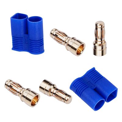 Heyiarbeit 2pcs 5.5mm Female Bullet Banana Connectors Plugs Gold Plated Banana Plugs for DIY RC Battery ESC Motor