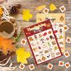Fancy Land Thanksgiving Bingo Game for Kids 24 Players 8 Designs Multi Color Holiday Fall School Activity Party Game Supplies view 3