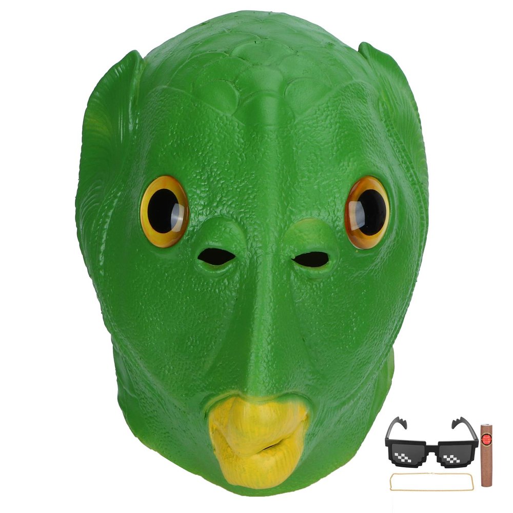 BORDSTRACT Latex Animal Masks, Head Mask, Halloween Masks, Latex Face Cover, Latex Head Cover, Halloween Costume Party Mask, for Carnival, Costume Parties