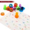 108Pcs Dinosaur Party Favors Dinosaur Stamps Slap Bracelets Keychains Rings Stickers Temporary Tattoos for Kids Birthday Party Supplies, Carnival Prizes, Prize Box Gift, Pinata Goodie Bag Fillers view 4